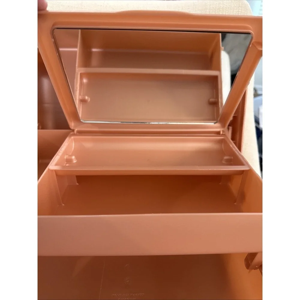 Rose Gold Marble Caboodles‎ Large Makeup Case Vintage Rare Made In USA